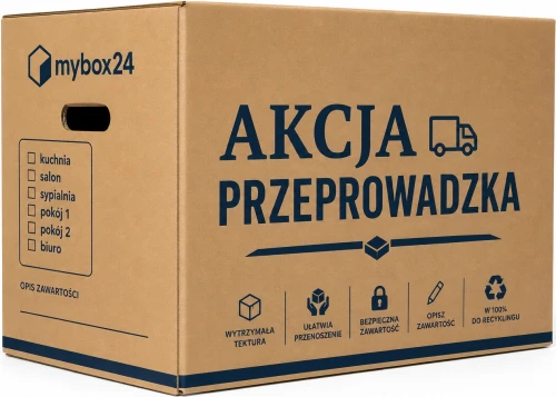 Karton do przeprowadzki Akcja przeprowadzka 600x400x400 5-W 750G